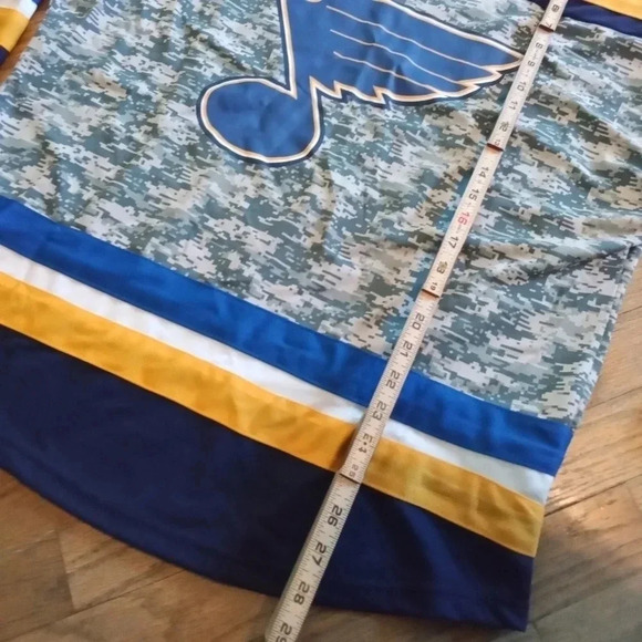St Louis Blues NHL Hockey Match Up X Large SGA Military Digital Camo Jersey - Picture 4 of 6